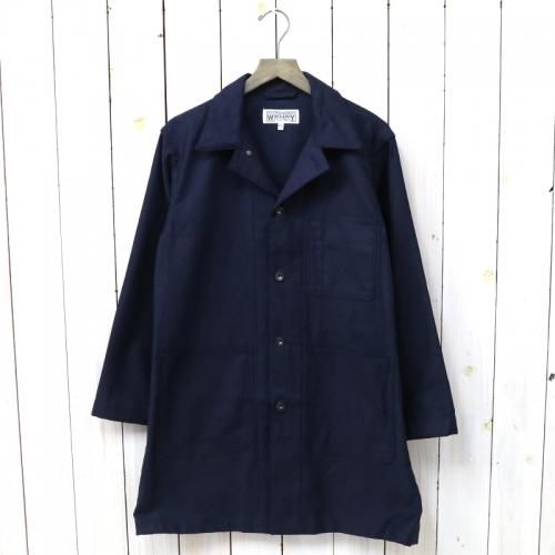 『Shop Coat-Cotton Reversed Sateen』(Dk.Navy)