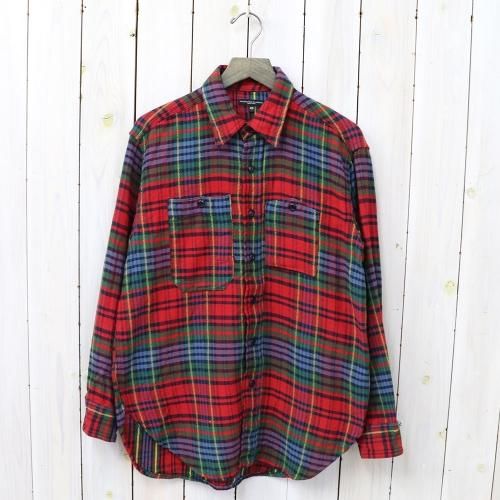 『Work Shirt-Twill Plaid』(Navy/Red/Green)