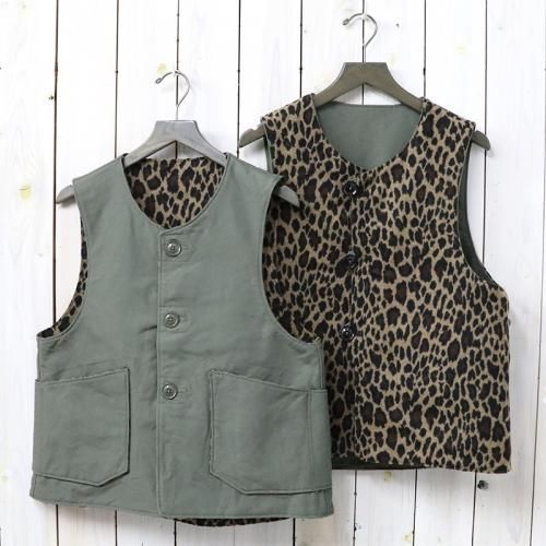 『Over Vest-Cotton Double Cloth』(Olive)