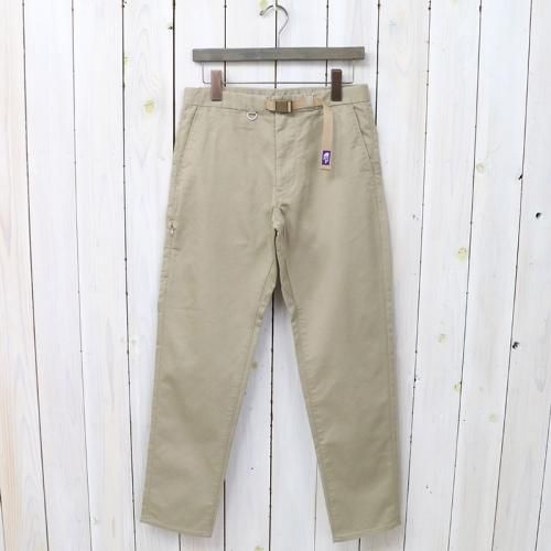 『Stretch Twill Tapered Pants』(Beige)