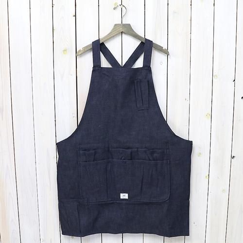 『WHOLE HOLE APRON(8oz DENIM)』(INDIGO)