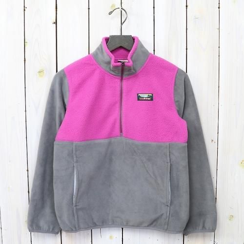 『Katahdin Microfleece Pullover-Colorblock-Kid’s』(Federal Gray/Deep Orchid)