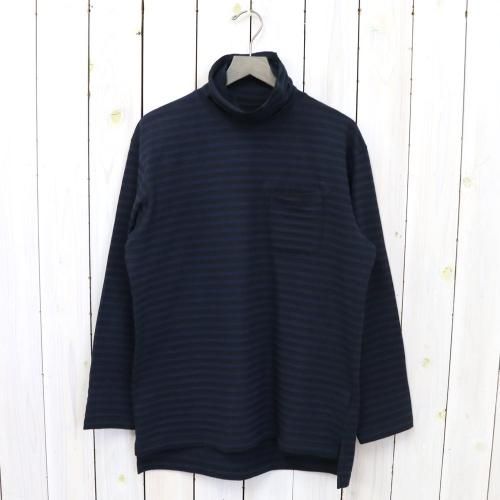 『LS Turtleneck Shirt-PC St.Jersey』(Black/Navy)