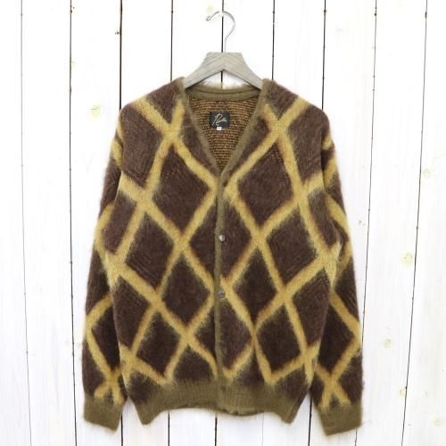 『Mohair Cardigan-Diamond』(Olive)