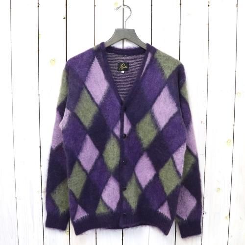 『Mohair Cardigan-Mosaic』(Purple)