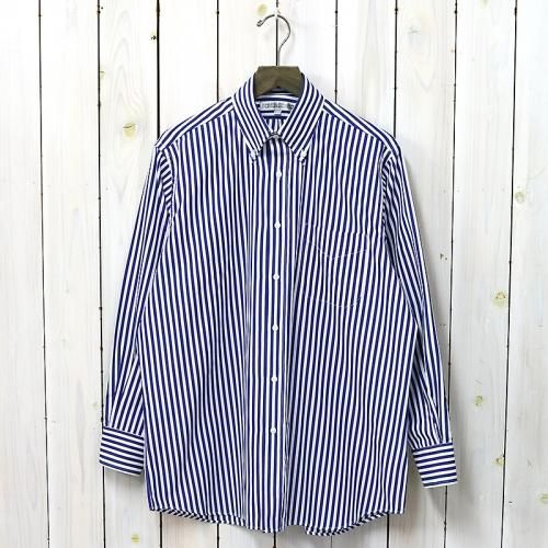 『BARBER STRIPE(OVER SIZED L/S BD SHIRTS)』(BLUE)