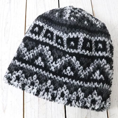 『Long Beanie-Fair Isle Sweater Knit』