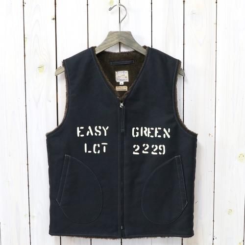 『U.S.N.ALPACA VEST/EASY GREEN』