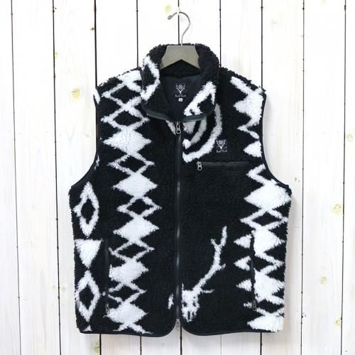 『Piping Vest-Poly Jacquard Pile/S2W8 Native Pattern』