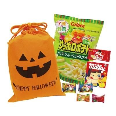 ノベルティ 販促品 粗品 景品用としてオススメなハロウィンお菓子巾着ｏｋ４０です