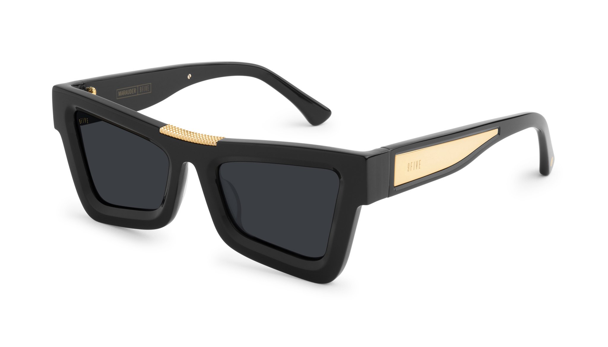 13634円 最大81％オフ！ 9FIVE クリアレンズサングラス ユニセックス ハンドクラフト Caps Matte Blackout Clear Lens Glasses
