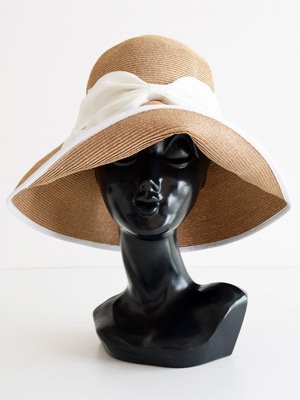 Athena New York アシーナ ニューヨーク | Kimbery キンバリー （Tan × White） ホワイト 定番 リボンハット  Kimberly 帽子 Hat 通販 - Fine online shop