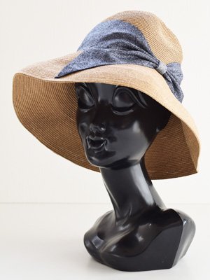 Athena New York アシーナ ニューヨーク | Glitter Risako グリッターリサコ （Tan ×  NavyGlitter）ネイビーグリッター リボンハット 帽子 Hat 通販 - Fine online shop