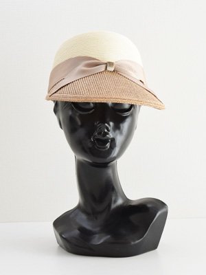 Athena New York アシーナ ニューヨーク | ２Tone Nicole Visor（2トーンニコルバイザー） Cream × Tan  帽子 通販 - Fine online shop