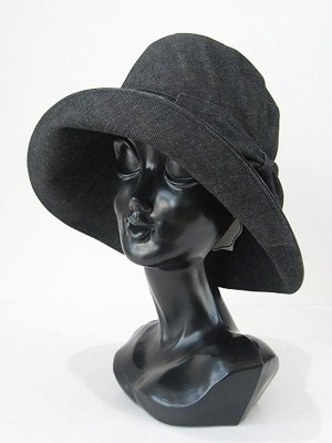 Athena New York アシーナ ニューヨーク Piper デニム 帽子 Black