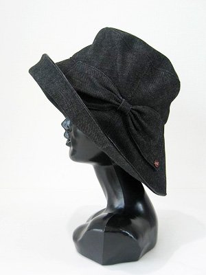 Athena New York アシーナ ニューヨーク Piper デニム 帽子 Black