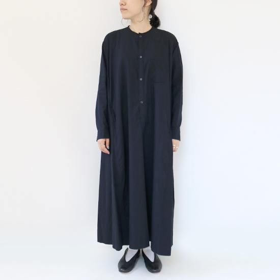 ゴーシュ コットンウールビエラワンピース Navy F0192td425