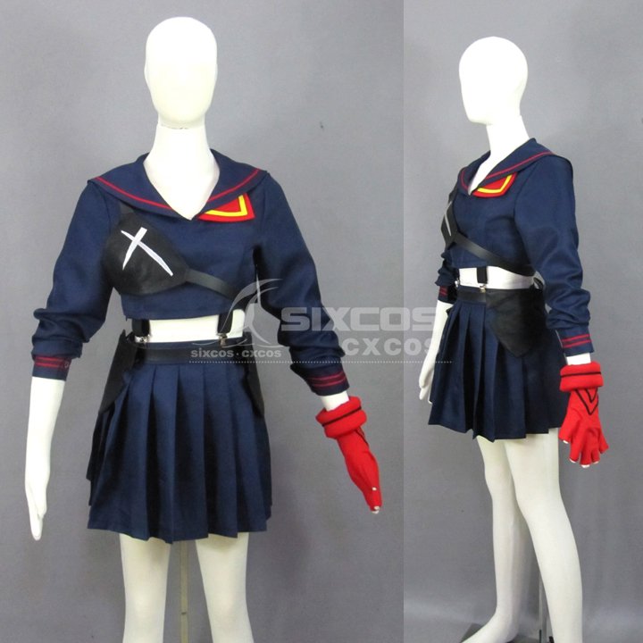 キルラキル 纏 流子 風 コスプレ衣装 Kill la Kill-Ryuko Matoi Cosplay Costume