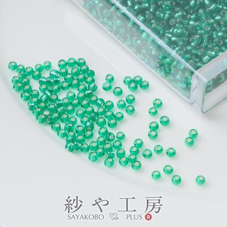 ビーズ 丸小ビーズ Col 50 メタリックビリジアン 2mm ビリジアン 10ｇ 約0 2cm 銀引き 11 0 Rr ガラス 透明プラケース入 アクセサリーパーツ パーツ ハンドメイド アクセサリー パーツ レジン用品のネット通販 紗や工房