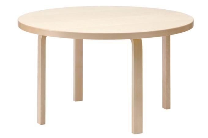 【送料無料】【国内在庫仕様】Artek アルテック ダイニングテーブル 91 (直径125cm)バーチ天板 Alvar Alatoデザイン