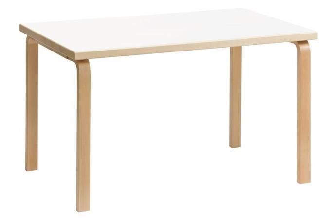 【送料無料】【国内在庫仕様】Artek アルテック ダイニングテーブル 81B(幅120cm)ホワイトラミネート天板 Alvar Alatoデザイン