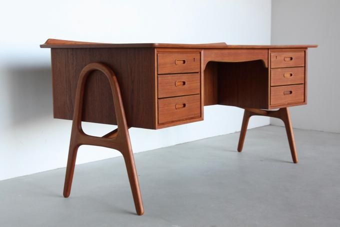 【北欧家具】Svend Aage Madsenデザイン 両袖デスク