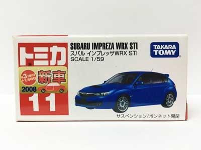 トミカ 11 スバル インプレッサwrx Sti 新車シール付 中国製 ガシャポン フィギュア トミカ 食玩 販売 通販 大阪 日本橋 Toy S Zero トイズゼロ