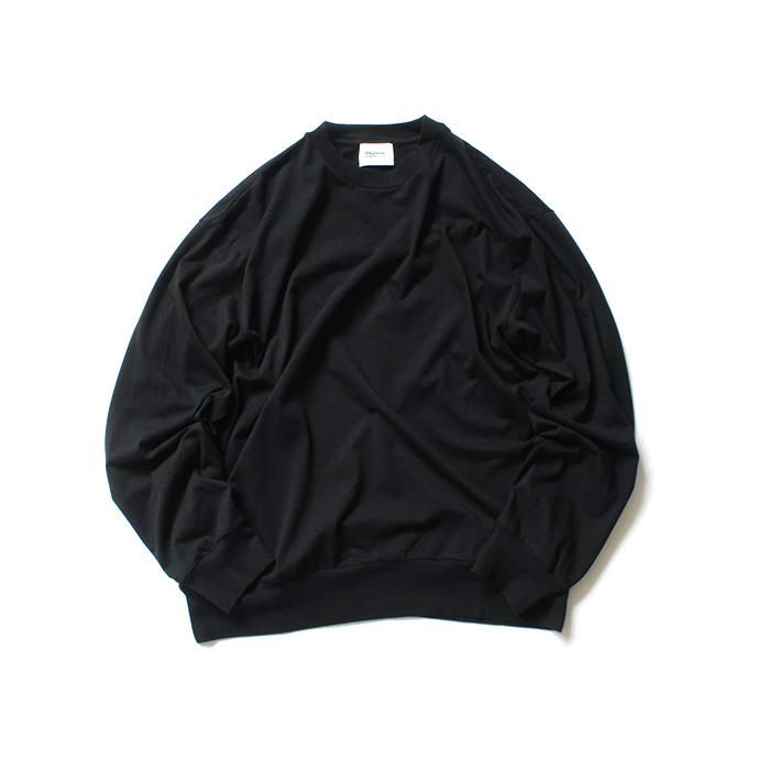 152342621 blurhms ROOTSTOCK / Silk Cotton Jersey L/S Loose Fit ROOTS-F206 - Black<img class='new_mark_img2' src='https://img.shop-pro.jp/img/new/icons47.gif' style='border:none;display:inline;margin:0px;padding:0px;width:auto;' /> 01