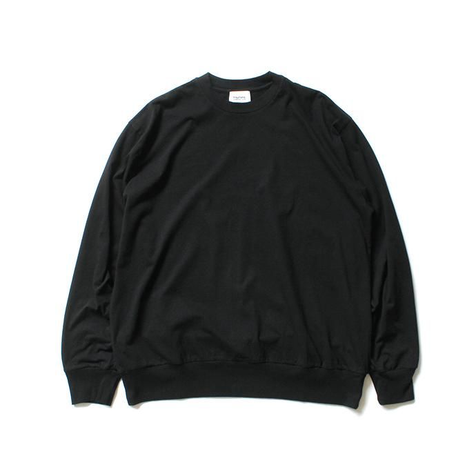 152342621 blurhms ROOTSTOCK / Silk Cotton Jersey L/S Loose Fit ROOTS-F206 - Black<img class='new_mark_img2' src='https://img.shop-pro.jp/img/new/icons47.gif' style='border:none;display:inline;margin:0px;padding:0px;width:auto;' /> 02