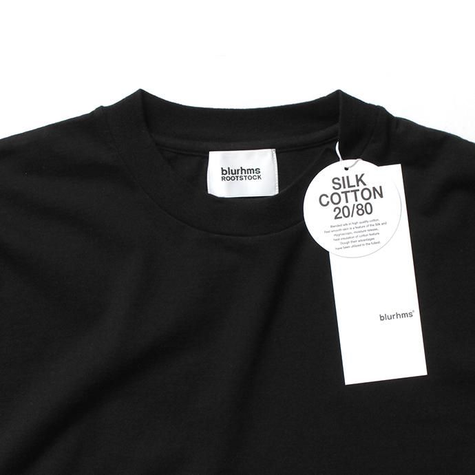 152342621 blurhms ROOTSTOCK / Silk Cotton Jersey L/S Loose Fit ROOTS-F206 - Black<img class='new_mark_img2' src='https://img.shop-pro.jp/img/new/icons47.gif' style='border:none;display:inline;margin:0px;padding:0px;width:auto;' /> 02