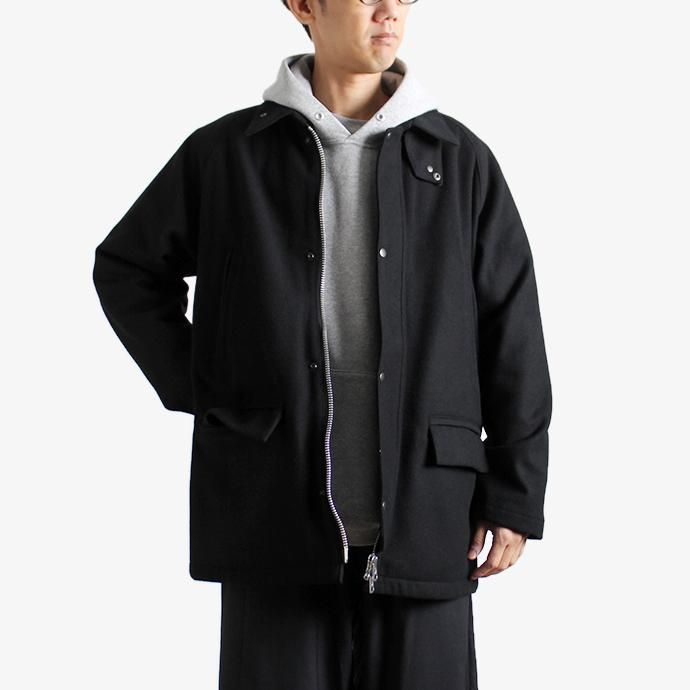 155064647 STILL BY HAND / CO01204 ウールメルトン ショートコート - Black 02