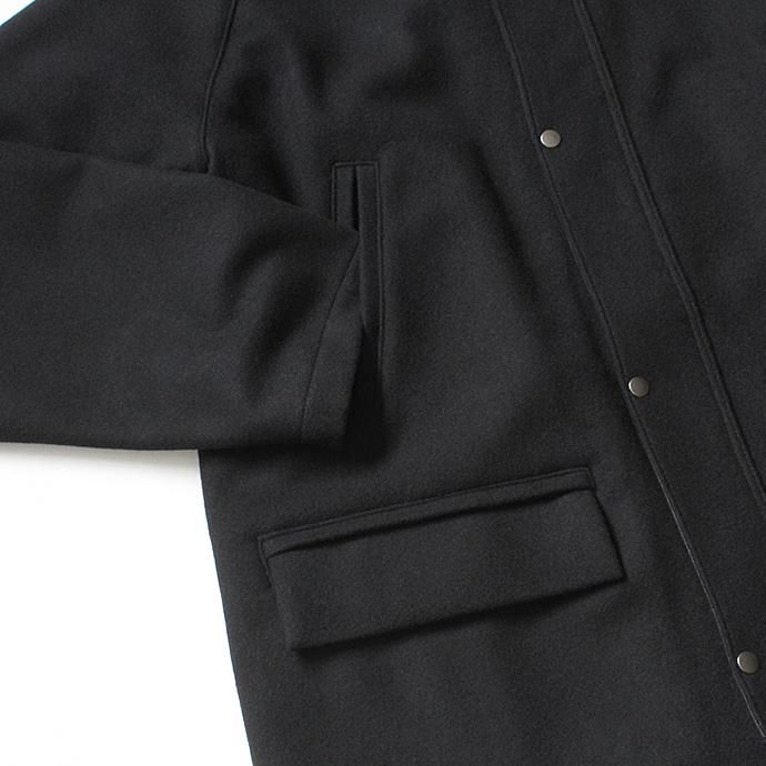 155064647 STILL BY HAND / CO01204 ウールメルトン ショートコート - Black 02