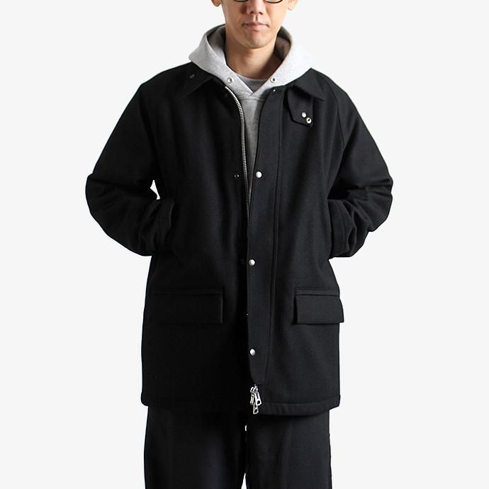 155064647 STILL BY HAND / CO01204 ウールメルトン ショートコート - Black 02