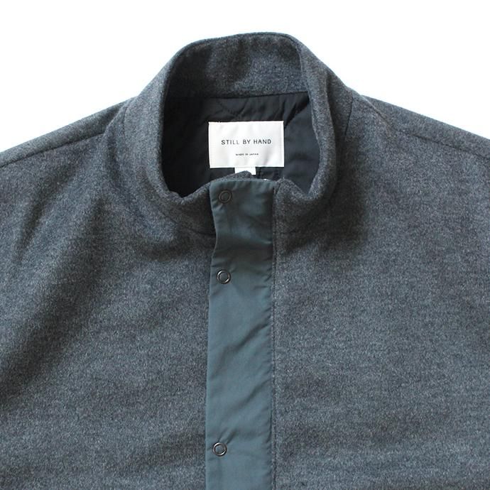 155064853 STILL BY HAND / BL03204 スタンドカラーブルゾン - Grey 02