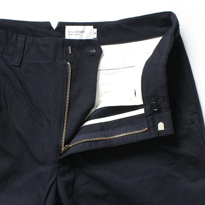 155237707 STILL BY HAND / PT04204 コットンカルゼパンツ - Navy 02