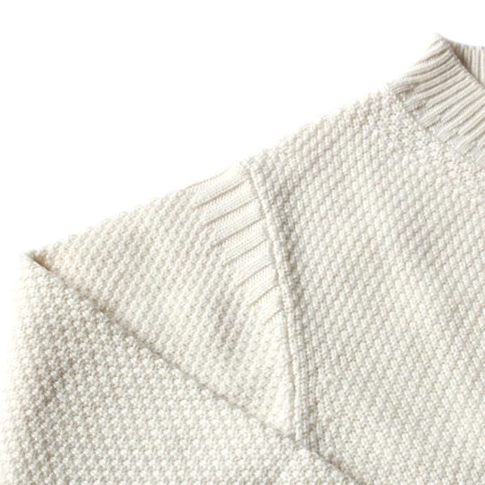 155238500 STILL BY HAND / KN05204 アルパカ混Vネックセーター - Off White 02