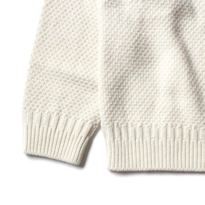 155238500 STILL BY HAND / KN05204 アルパカ混Vネックセーター - Off White 02