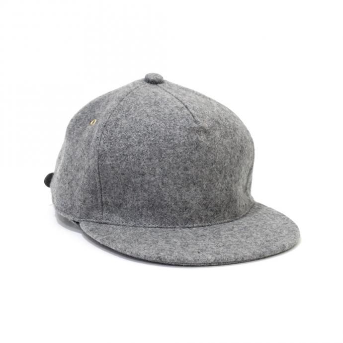 155427532 Trad Marks / Basic Cap WM ベーシックキャップ ウールメルトン - Heather Grey 01