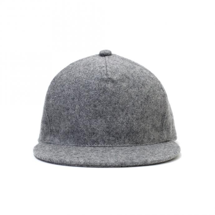 155427532 Trad Marks / Basic Cap WM ベーシックキャップ ウールメルトン - Heather Grey 02