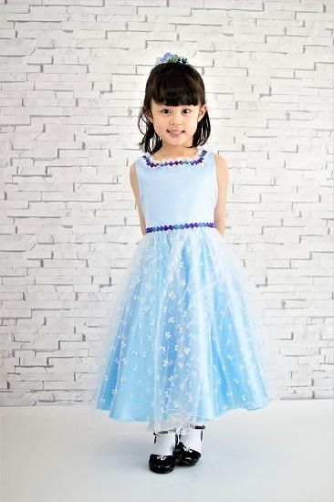 No39リボンレースの水色子供ドレス 子供ドレス 発表会ドレスの Lovely Grace No39リボンレースの水色子供ドレス 子供ドレス 発表会ドレスの Lovely Grace
