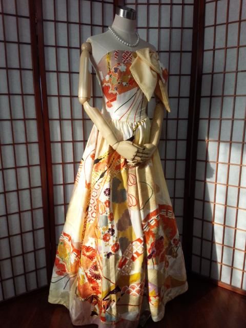 こはる 古布 着物リメイクドレス 大人かわいい着物リメイクドレスをご提案 こはる 古布 着物リメイクドレス 大人かわいい着物リメイクドレスをご提案