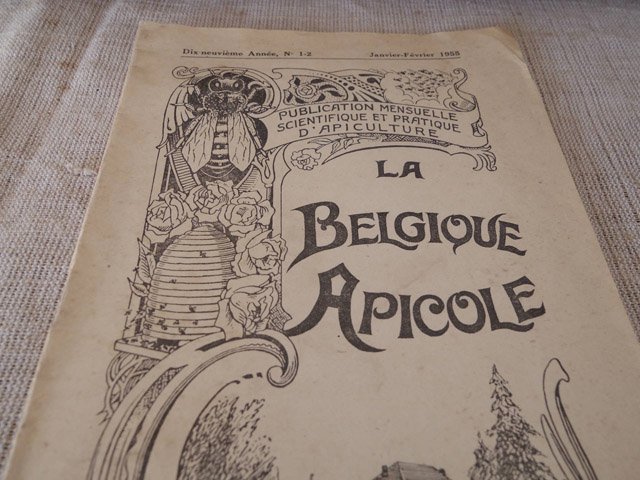 2 ベルギーの養蜂家 小冊子 1955 January February belgium beekeeper booklet vintage paper paper