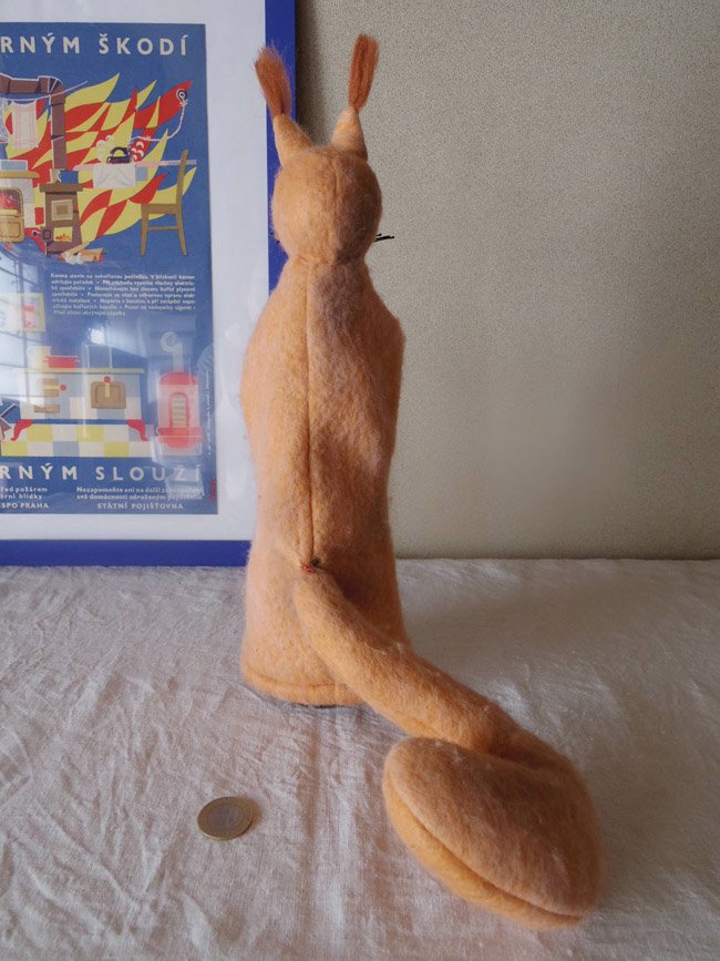チェコ パペット（手人形） リス czech puppet squirrel vintage