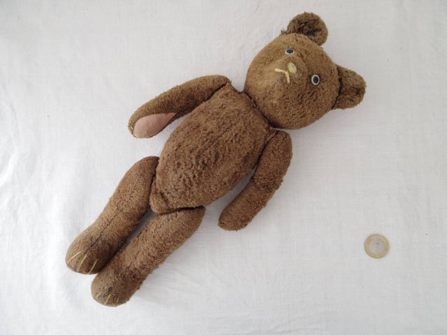 ϥ󥬥꡼ ƥǥ٥ ץ饹å 顼 ֥饦  hungary teddy bear old vintage growler brown