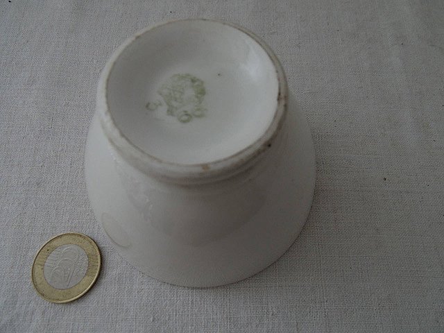 イタリア 白い陶器の小さなボウル Italia laveno porcelan bowl small
