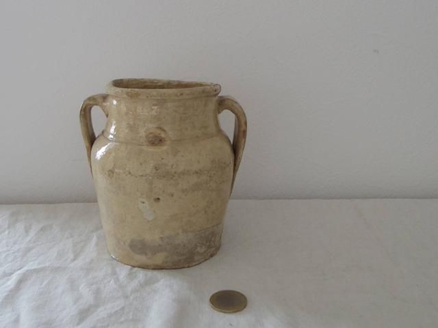 イタリア 取手のついた壺 陶器 花瓶 Italia Pottery Jar Vase ヨーロッパ蚤の市 ピーパチアンティーク Pipacs Antiques