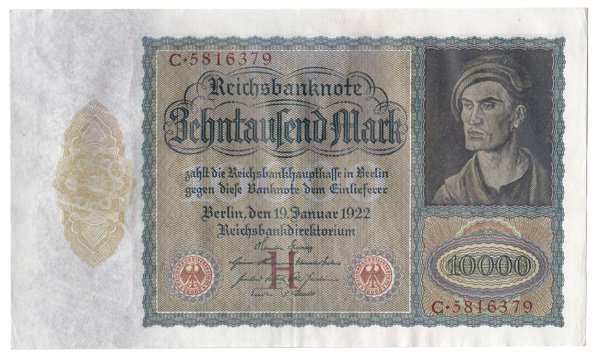 ドイツ帝国ワイマール共和国10000マルク紙幣|ドイツ|ミリタリー通販 