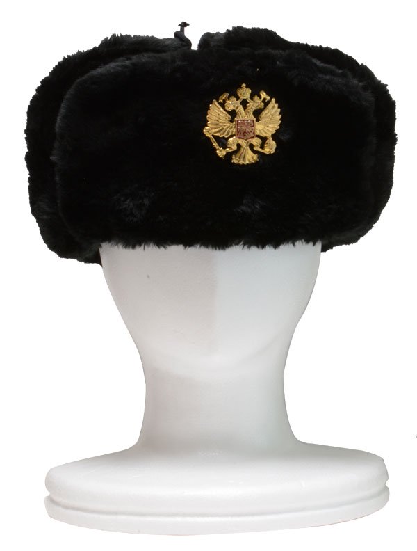 ウシャンカ ロシア帽 帽章付き ロシア軍 - 個人装備