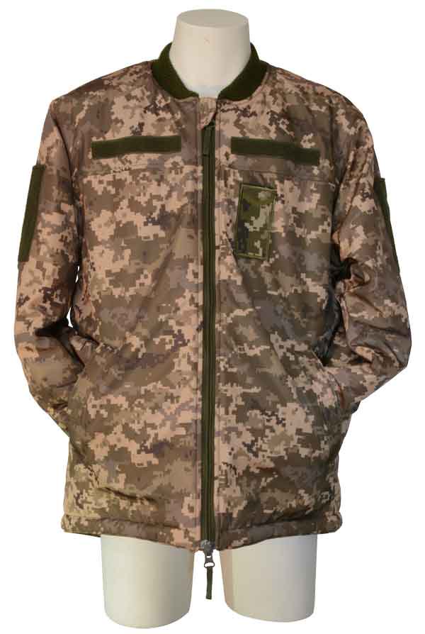 ウクライナ軍ピクセル迷彩防寒ジャケット