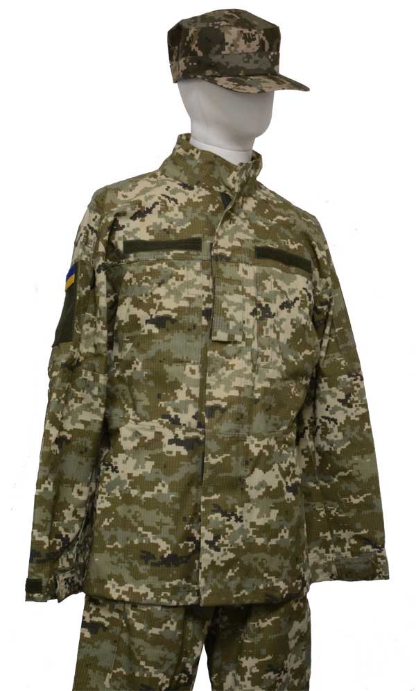 ショッピング取扱店 ウクライナ軍迷彩上衣 レアものワッペン付き 個人装備